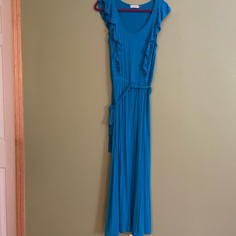 Calvin Klein maxi dress size 4 blue